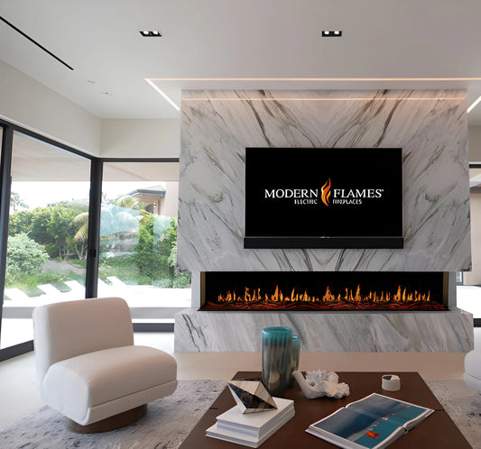 Modern Flames Orion Multi 60" Heliovision Built-in/Wall Mounted Virtual Linear Electric Fireplace