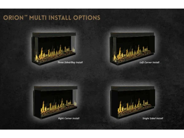 Modern Flames Orion Multi 100" Heliovision Built-in/Wall Mounted Virtual Linear Electric Fireplace