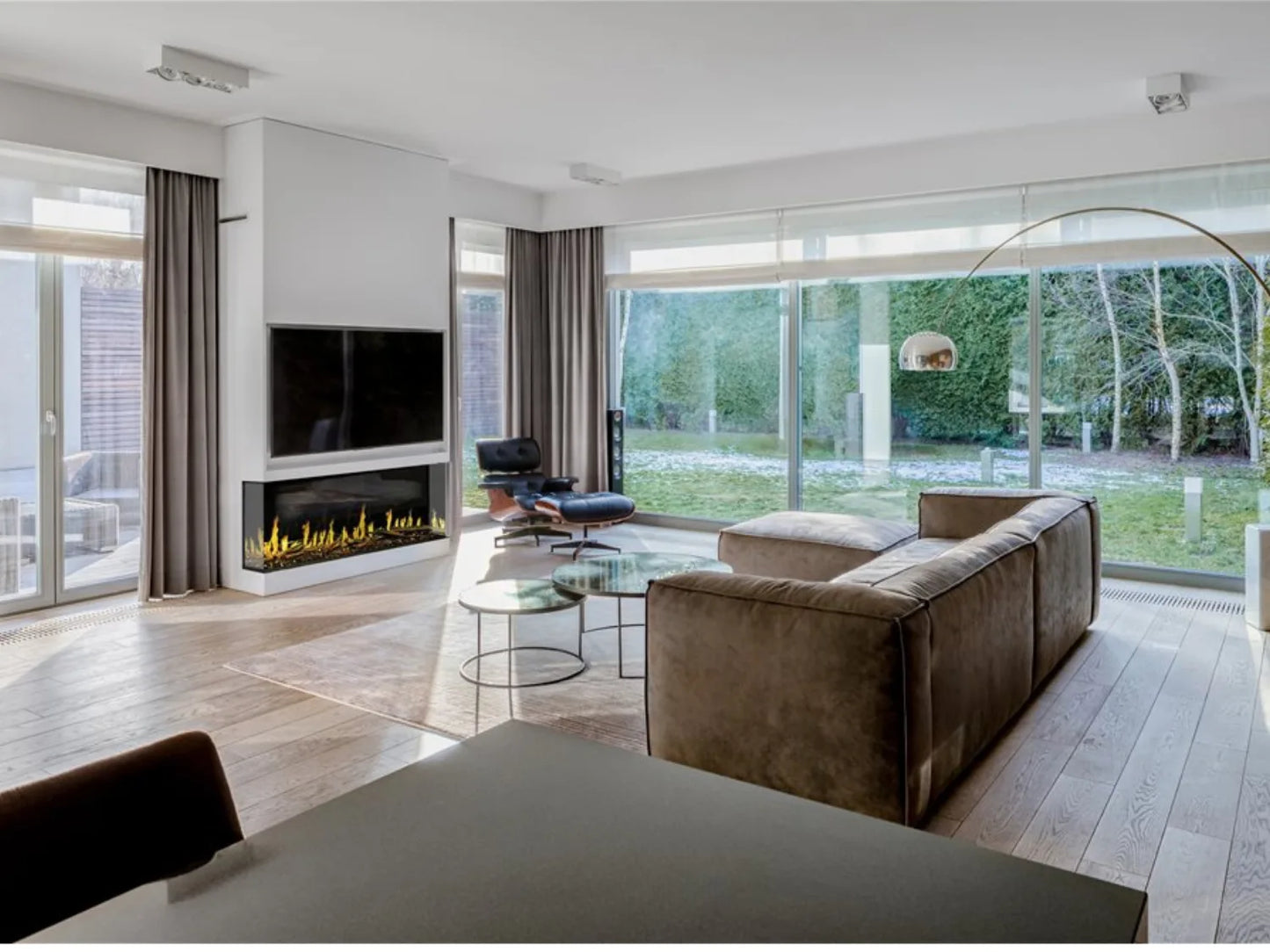 Modern Flames Orion Multi 100" Heliovision Built-in/Wall Mounted Virtual Linear Electric Fireplace