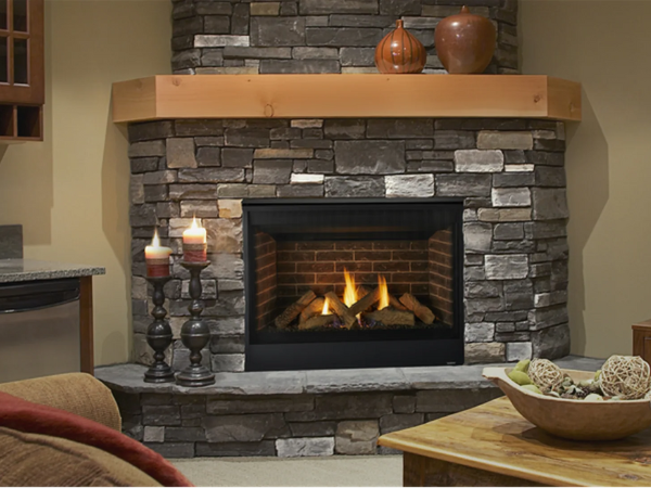 Majestic Quartz 36" Traditional Top/Rear Direct Vent Natural Gas Fireplace with IntelliFire Touch Ignition System