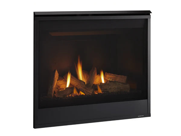 Majestic Quartz Platinum 36" Traditional Top/Rear Direct Vent Natural Gas Fireplace with IntelliFire Touch Ignition System