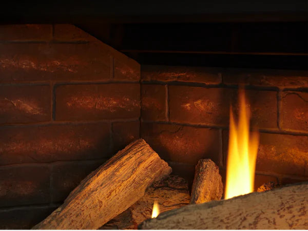 Majestic Quartz Platinum 36" Traditional Top/Rear Direct Vent Propane Gas Fireplace with IntelliFire Touch Ignition System