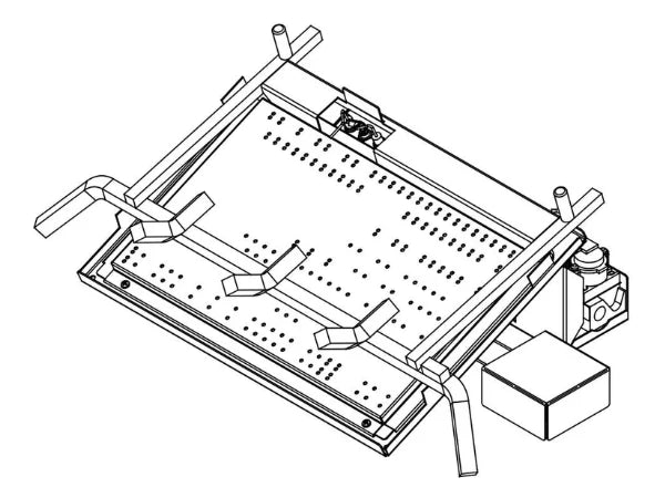 Radiant 30" IPI Vented Propane Gas Burner Assembly with Remote Control for Duzy Series Gas Log Set
