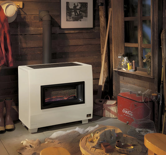 Empire Heater 65" Hydraulic Thermostat Control Propane Gas Visual Flame Room Heater With Blower