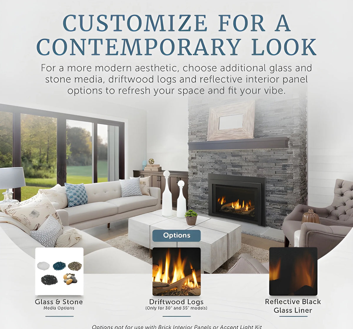 Majestic Ruby Platinum Medium 30" Direct Vent Natural Gas Fireplace Insert with IntelliFire Touch & Remote