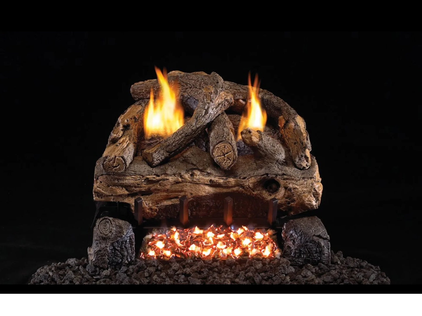 Real Fyre Evening Fyre Split 16/18″ Vent-Free Single View Gas Log Set