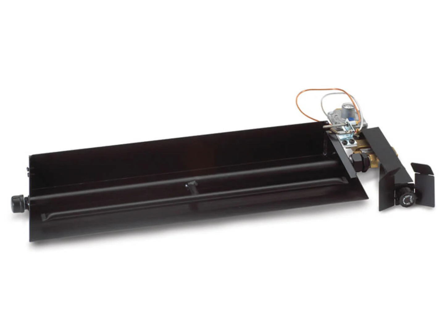 Real Fyre G45 Signature 24" Direct Vent Assembled Natural Gas Burner w/ “17†Valve & Variable Remote