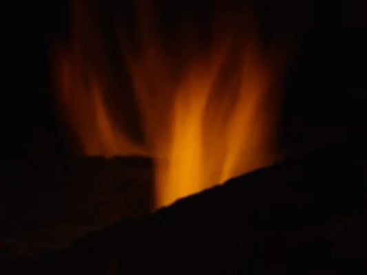 Reflective Black Glass Interior Panels for See-Through Multi-Sided Gas Fireplace