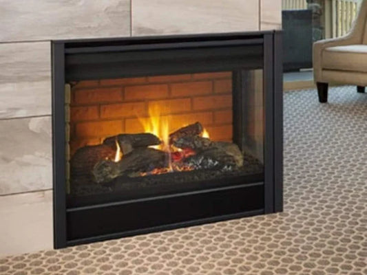 Right Corner 36" Traditional Direct Vent Natural Gas Fireplace with IntelliFire Touch Ignition System