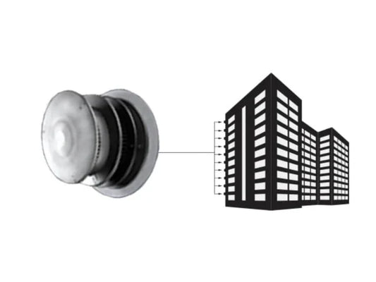 Horizontal High Rise Termination Cap with Wall Firestop
