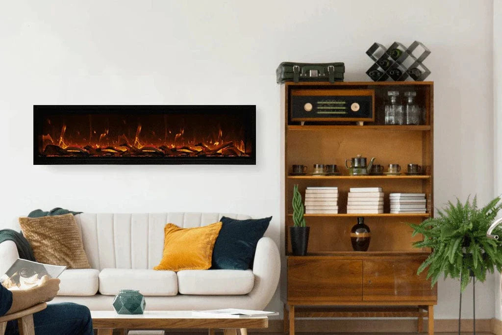 Amantii Symmetry Xtra Tall Bespoke 100" Indoor Outdoor Built-In Smart Electric Fireplace | SYM-100-XT-BESPOKE