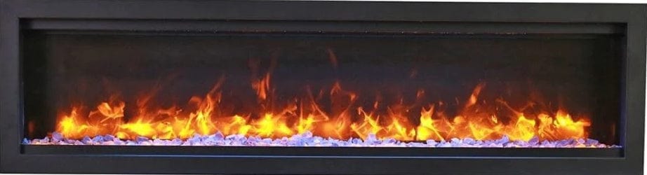 Symmetry Xtra Tall Bespoke 100" Indoor Outdoor Built-In Smart Electric Fireplace