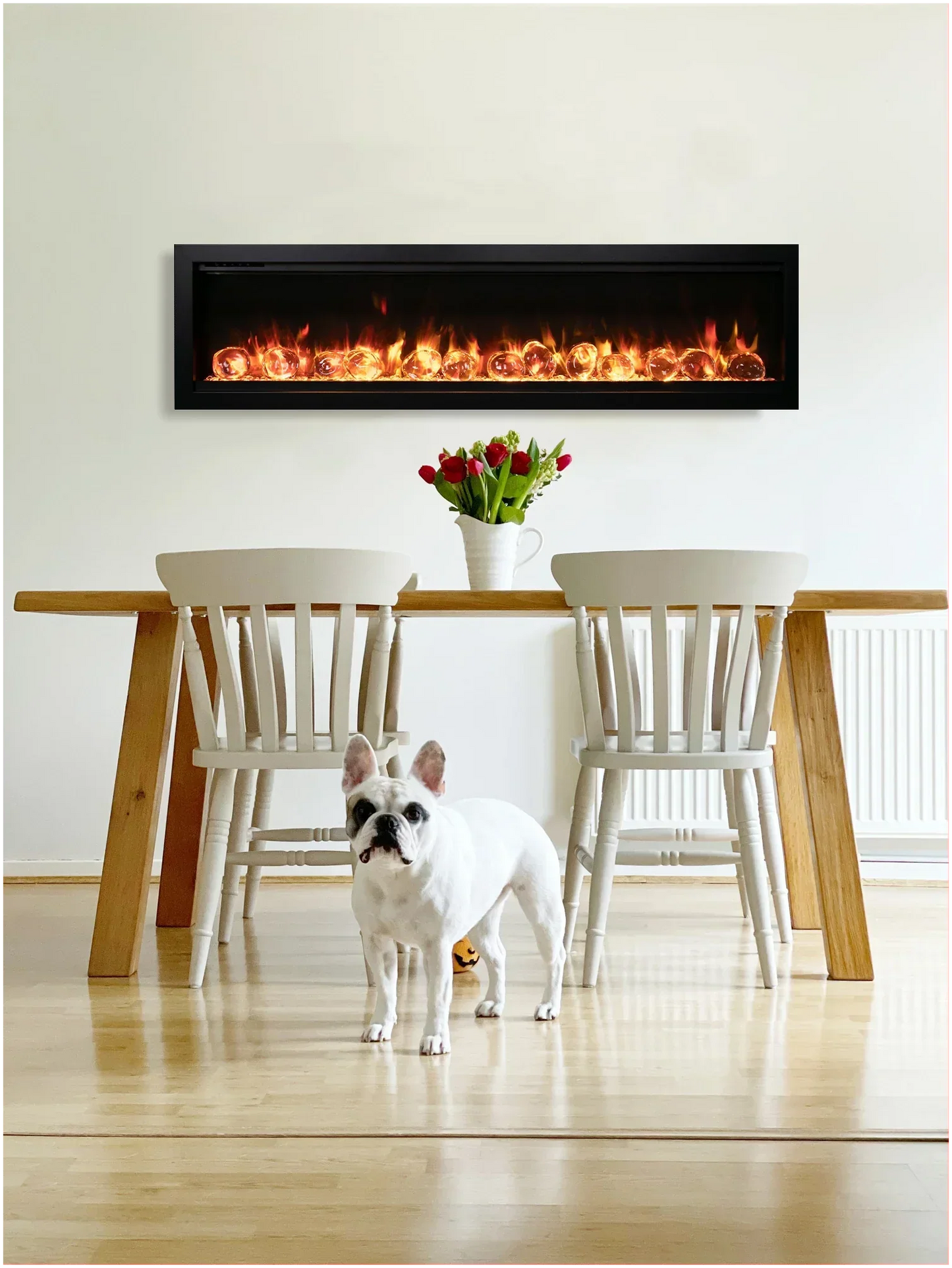 Amantii Symmetry Bespoke 50" Indoor Outdoor Built-In Smart Electric Fireplace | SYM-50-BESPOKE