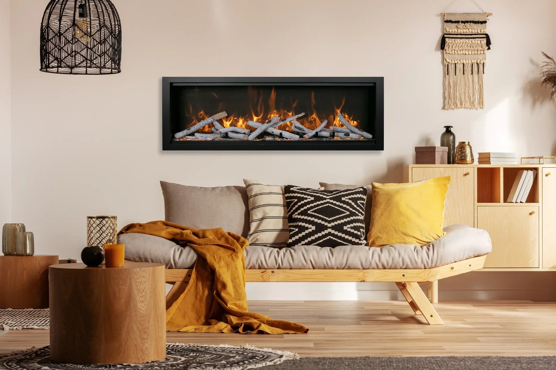 Symmetry Bespoke 88" Indoor Outdoor Built-In Smart Electric Fireplace
