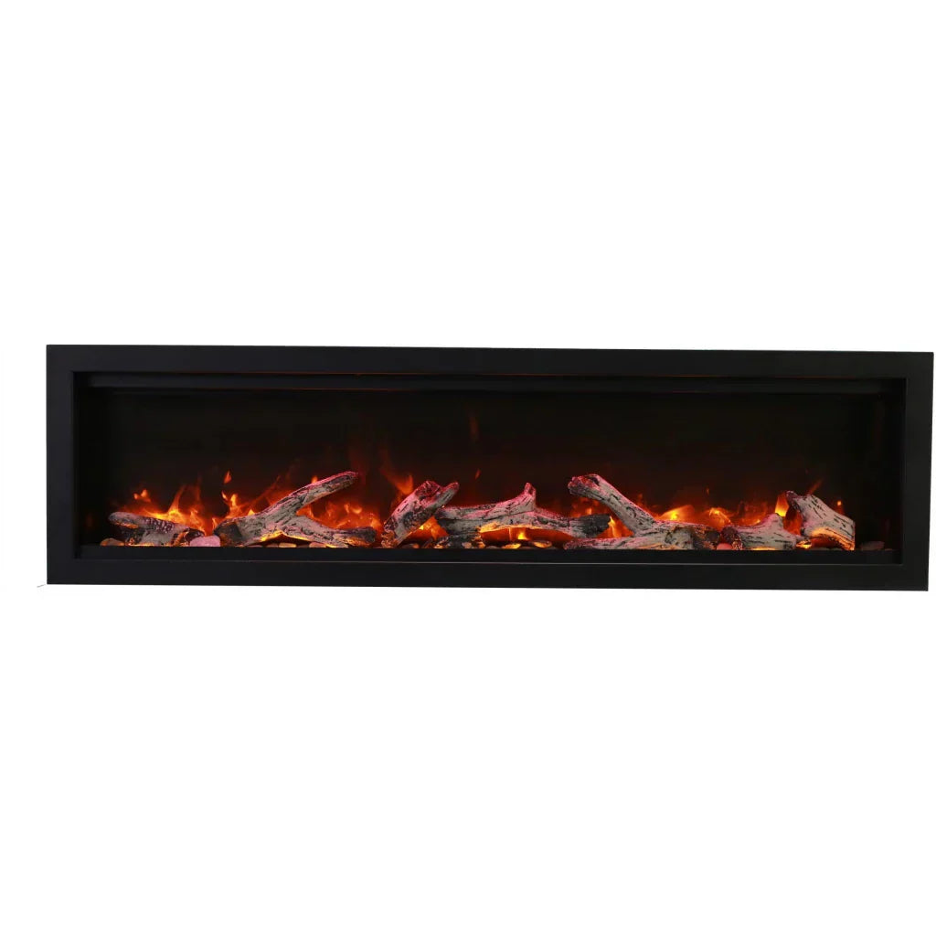 Amantii Symmetry Bespoke 100" Indoor Outdoor Built-In Smart Electric Fireplace | SYM-100-BESPOKE