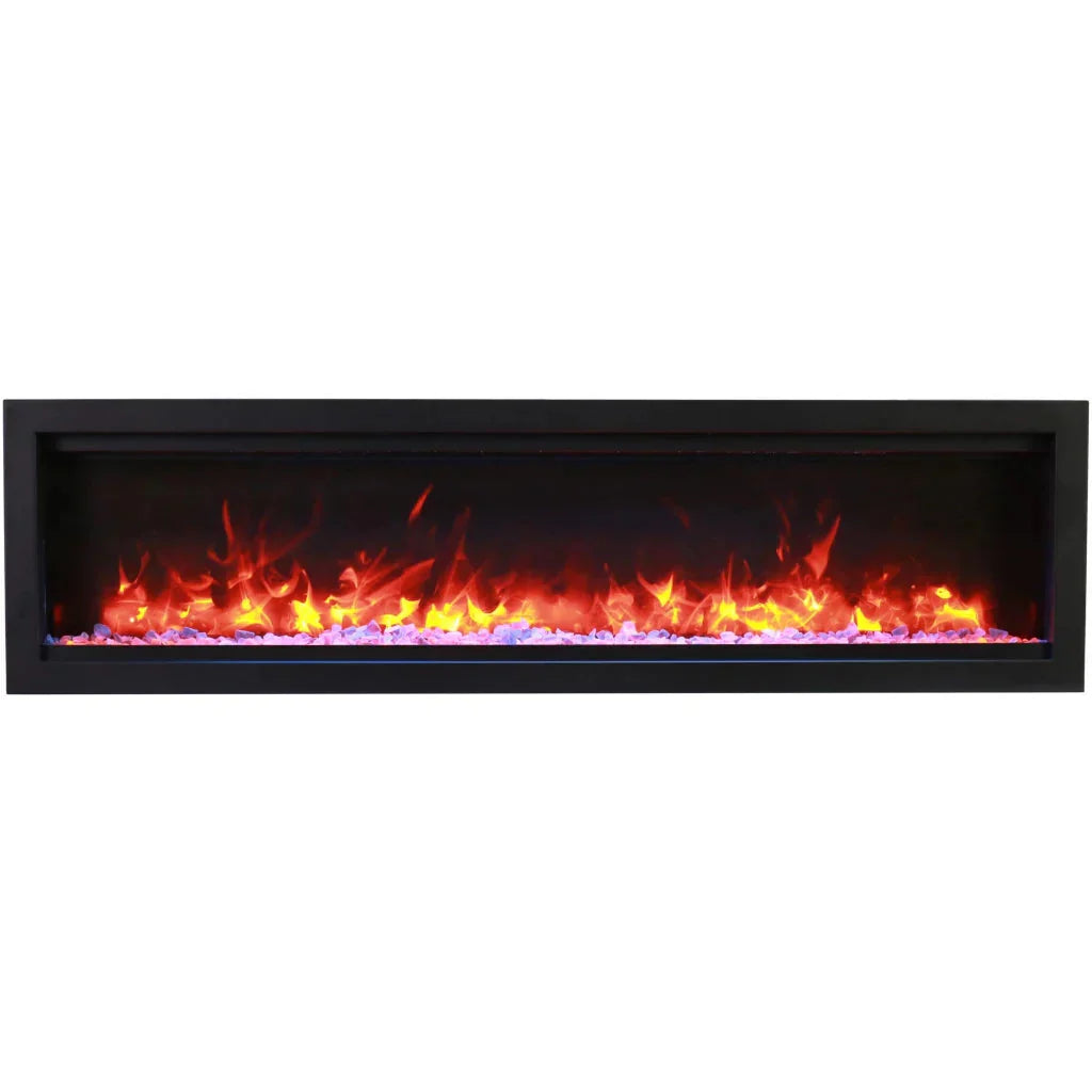 Symmetry Lumina 60" Indoor Outdoor Built-In Smart Electric Fireplace