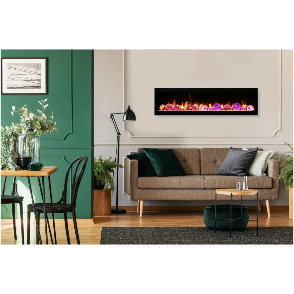 Amantii Symmetry Lumina 74" Indoor Outdoor Built-In Smart Electric Fireplace | SYM-74-LUMINA