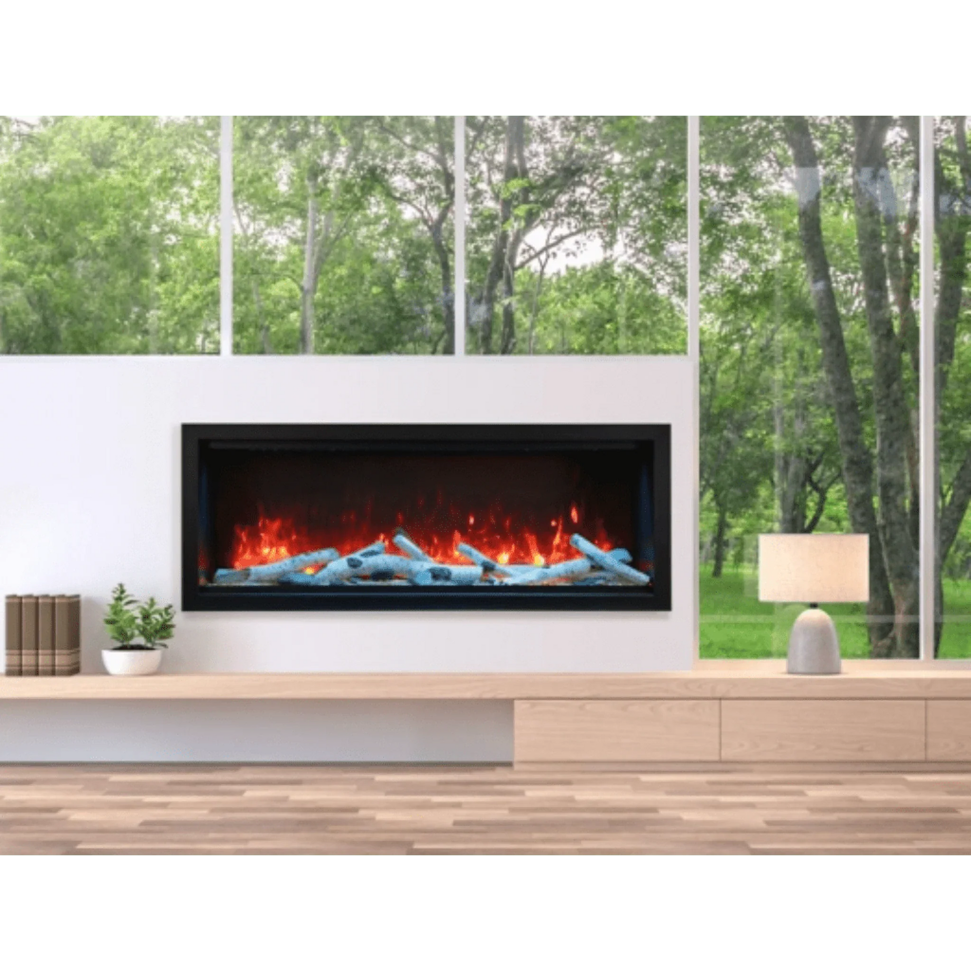 Symmetry Xtra Tall 60" Indoor Outdoor Built-In Smart Electric Fireplace
