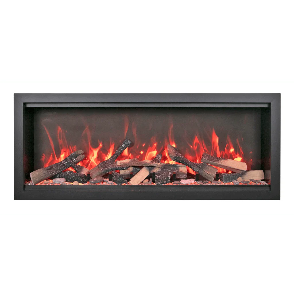 Symmetry Extra Tall Bespoke 74" Indoor Outdoor Built-In Smart Electric Fireplace