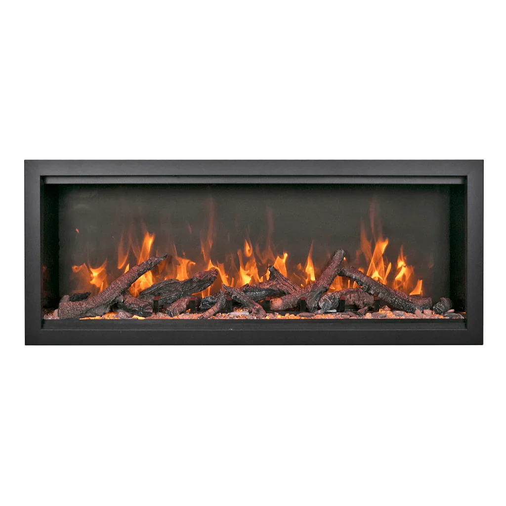 Symmetry Extra Tall Bespoke 74" Indoor Outdoor Built-In Smart Electric Fireplace