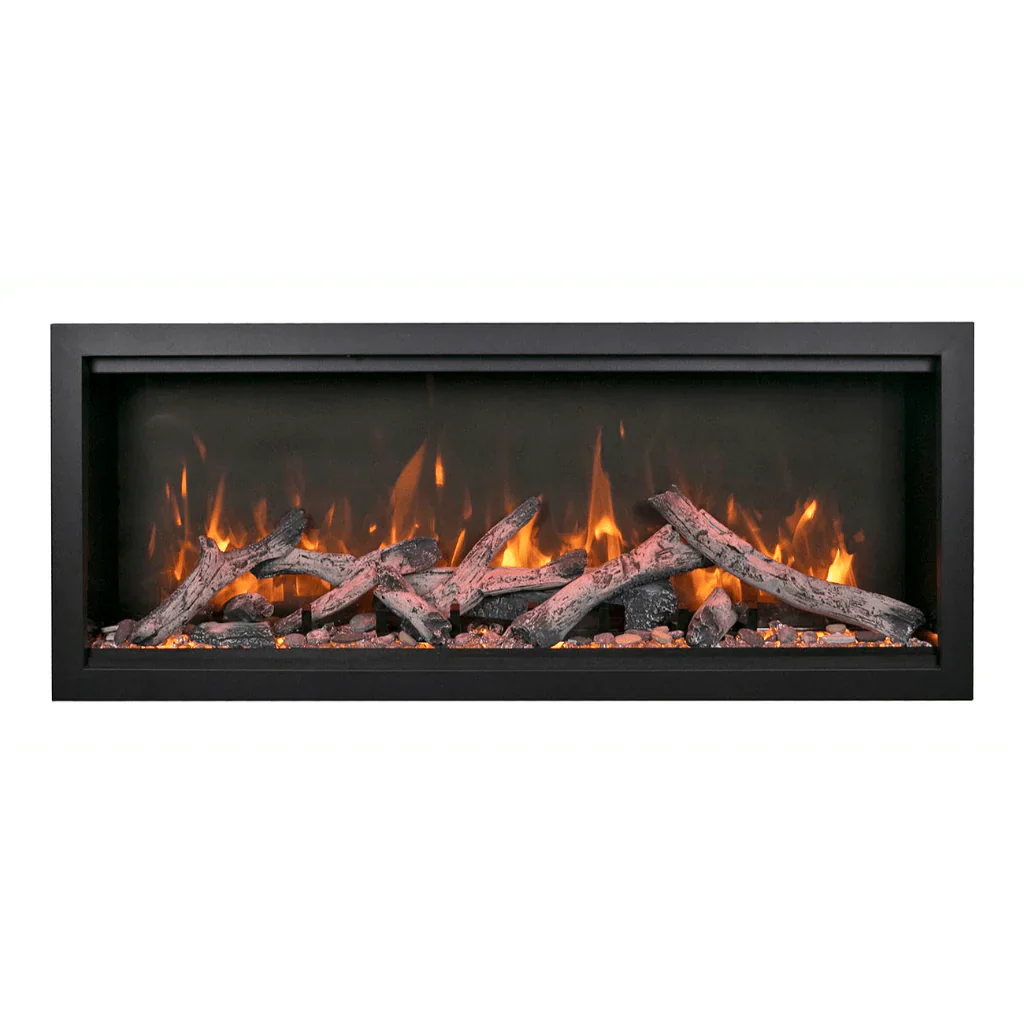 Symmetry Extra Tall Bespoke 74" Indoor Outdoor Built-In Smart Electric Fireplace