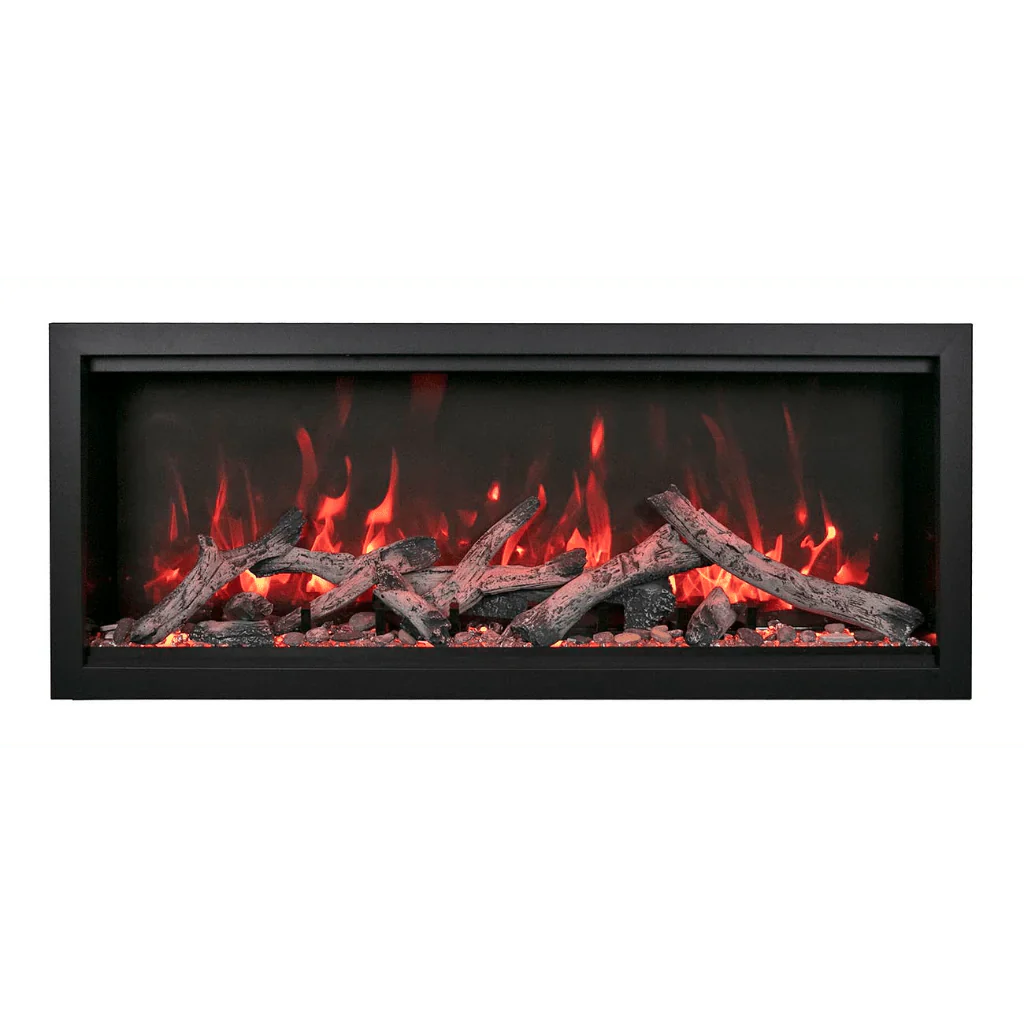 Symmetry Extra Tall Bespoke 74" Indoor Outdoor Built-In Smart Electric Fireplace