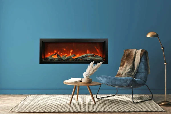 Symmetry Extra Tall Bespoke 74" Indoor Outdoor Built-In Smart Electric Fireplace