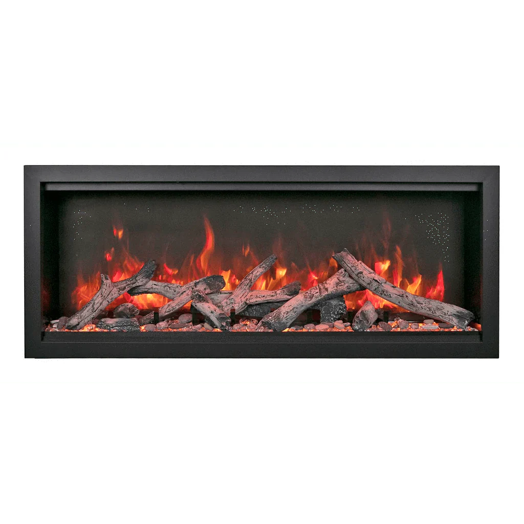 Symmetry Extra Tall Bespoke 74" Indoor Outdoor Built-In Smart Electric Fireplace