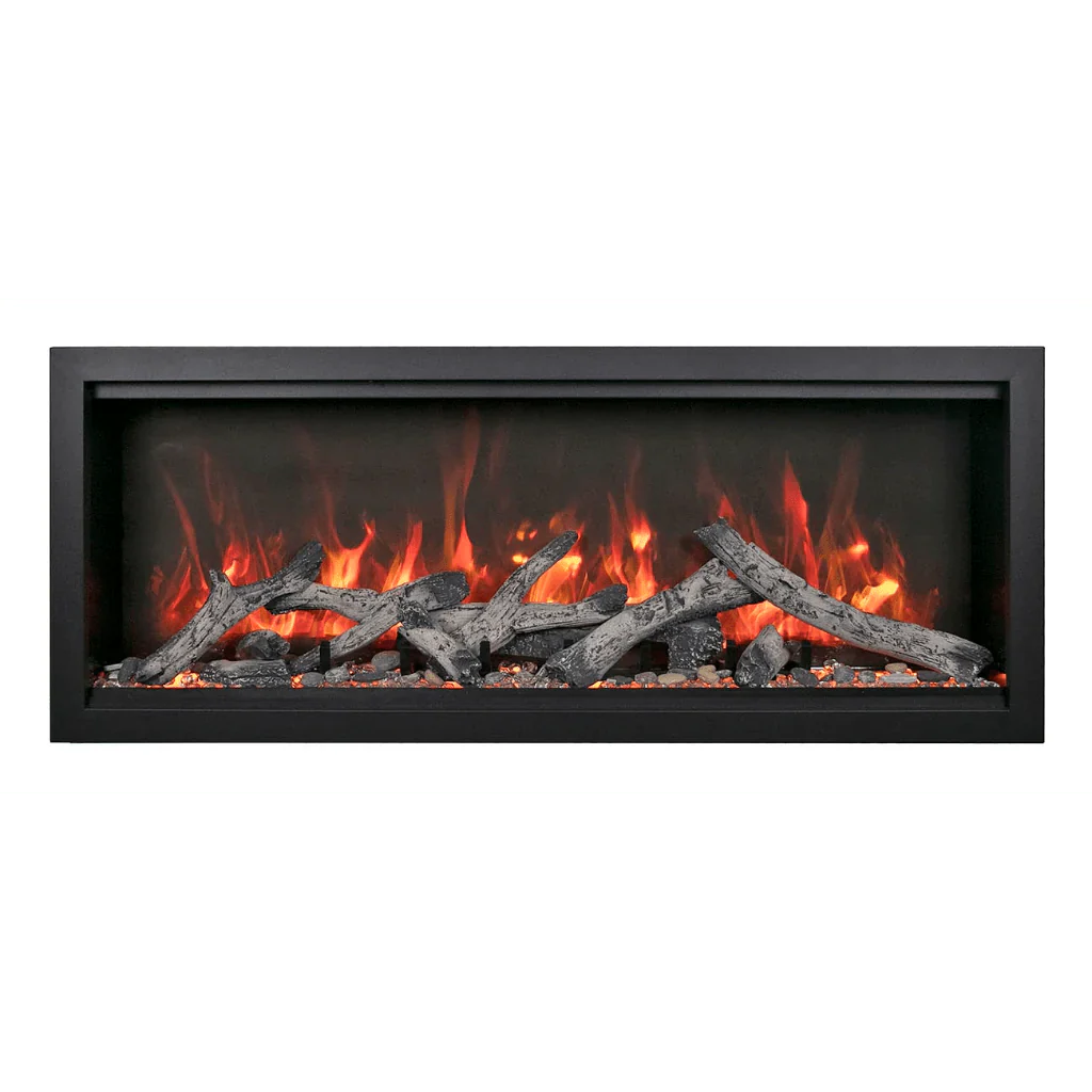 Symmetry Extra Tall Bespoke 74" Indoor Outdoor Built-In Smart Electric Fireplace