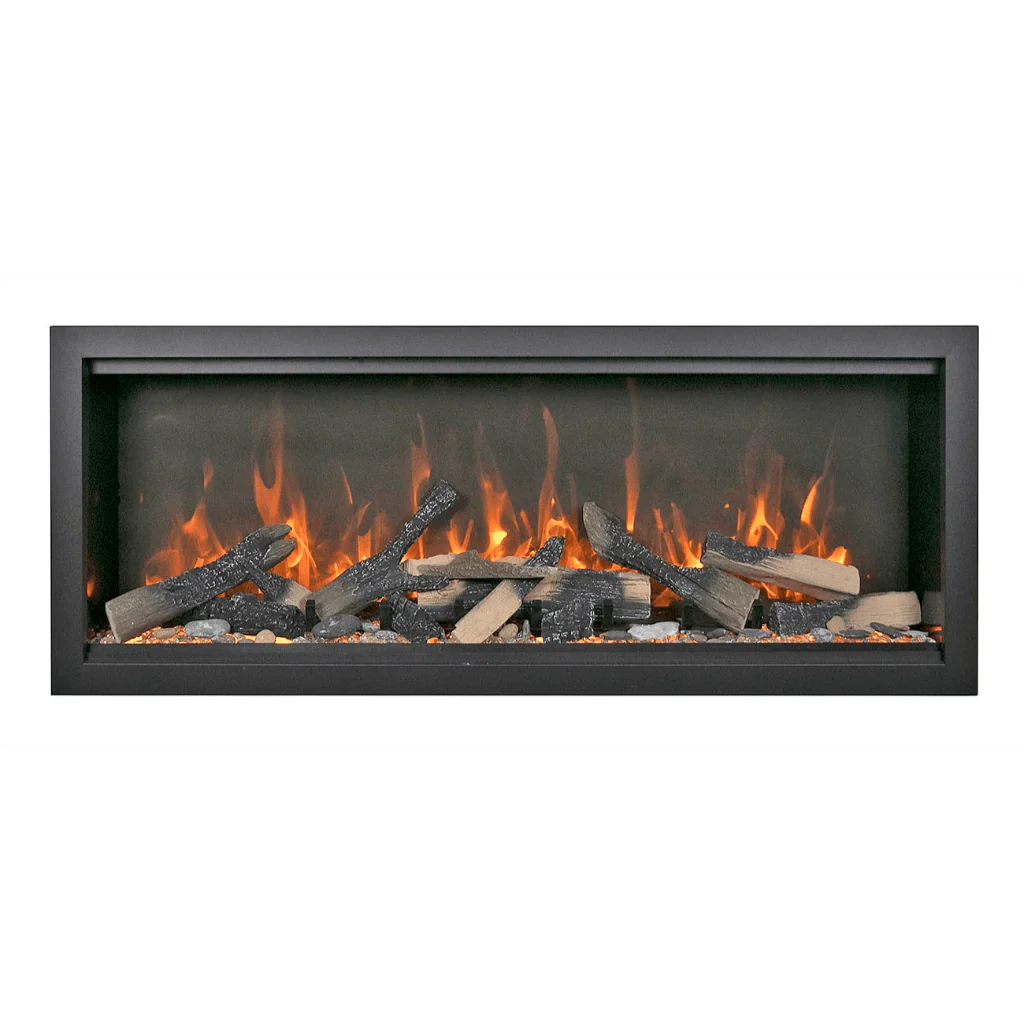 Symmetry Extra Tall Bespoke 74" Indoor Outdoor Built-In Smart Electric Fireplace