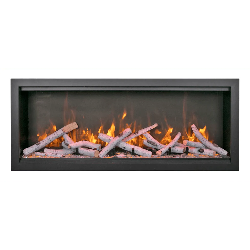 Symmetry Extra Tall Bespoke 74" Indoor Outdoor Built-In Smart Electric Fireplace