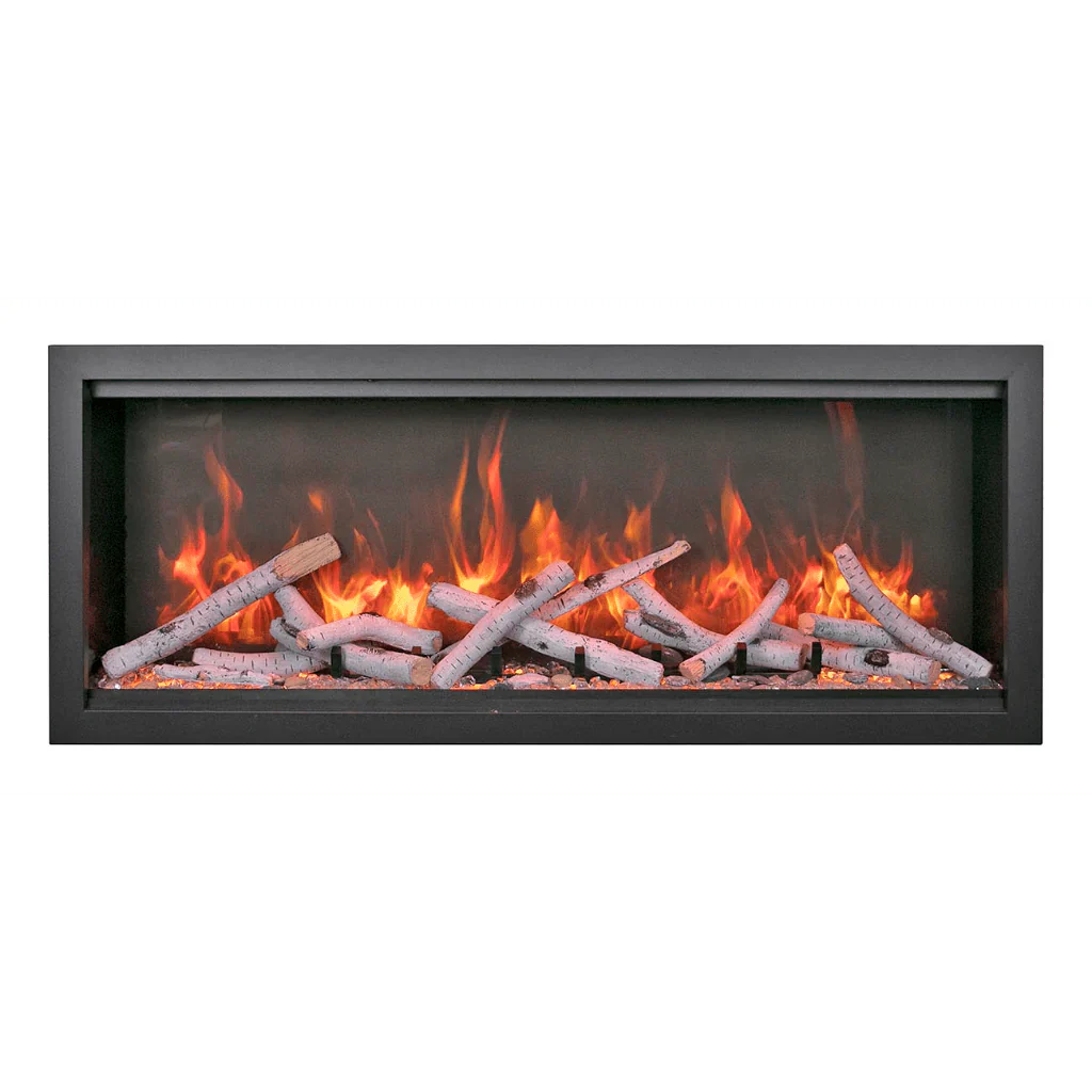 Symmetry Extra Tall Bespoke 74" Indoor Outdoor Built-In Smart Electric Fireplace