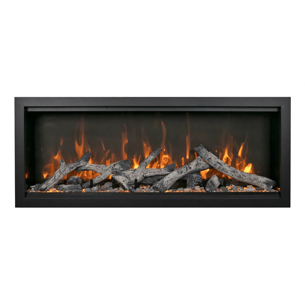 Symmetry Extra Tall Bespoke 74" Indoor Outdoor Built-In Smart Electric Fireplace