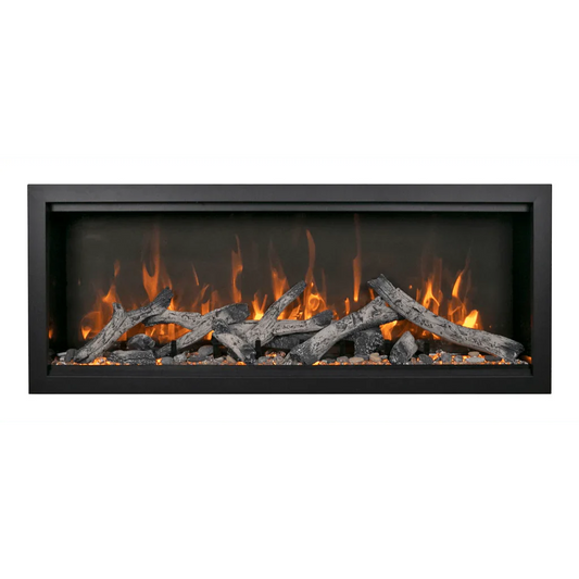 Symmetry Extra Tall Bespoke 74" Indoor Outdoor Built-In Smart Electric Fireplace