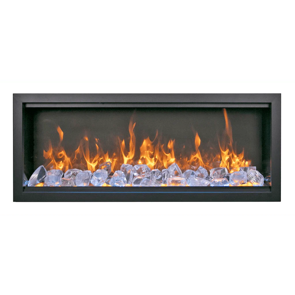 Symmetry Extra Tall Bespoke 50" Indoor Outdoor Built-In Smart Electric Fireplace