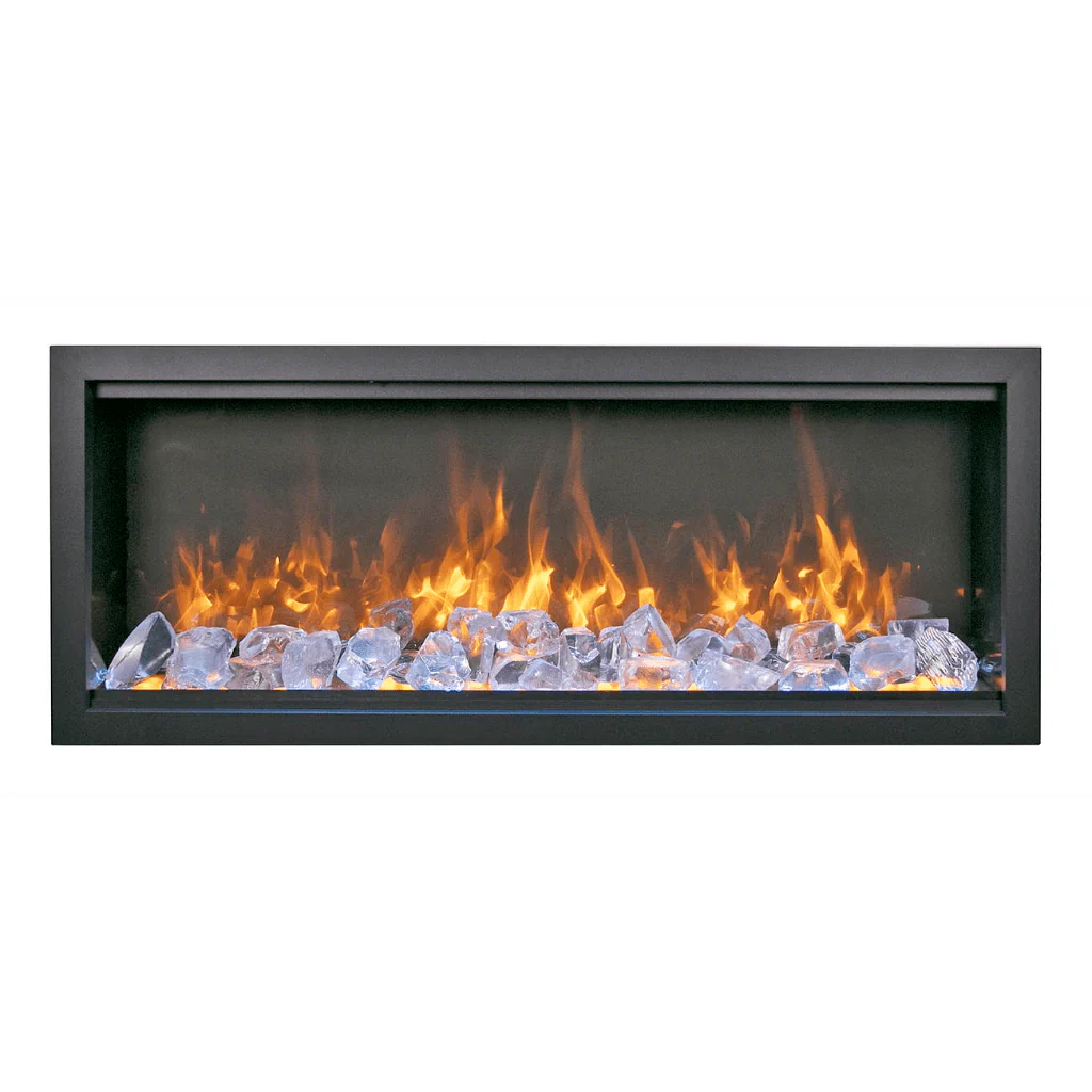 Symmetry Extra Tall Bespoke 74" Indoor Outdoor Built-In Smart Electric Fireplace