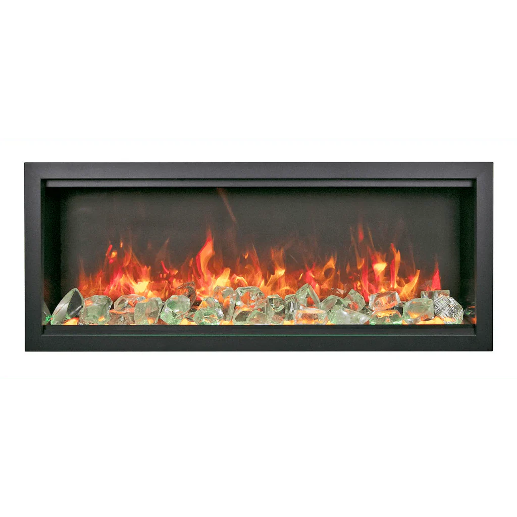 Symmetry Extra Tall Bespoke 50" Indoor Outdoor Built-In Smart Electric Fireplace