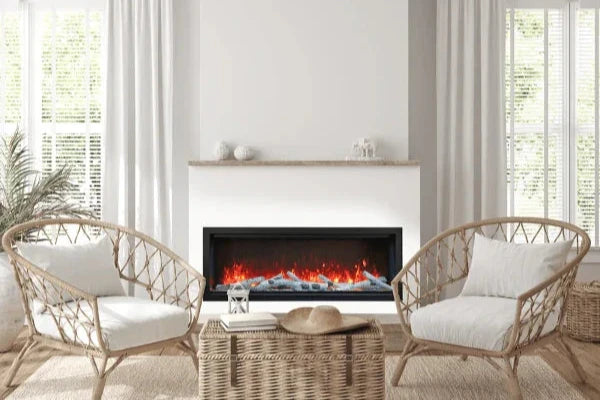 Symmetry Extra Tall Bespoke 50" Indoor Outdoor Built-In Smart Electric Fireplace