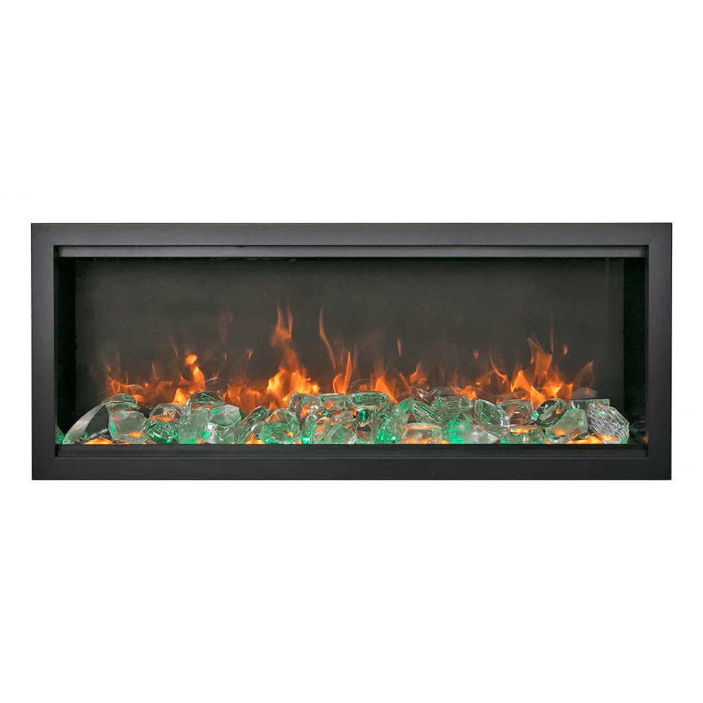 Symmetry Extra Tall Bespoke 74" Indoor Outdoor Built-In Smart Electric Fireplace