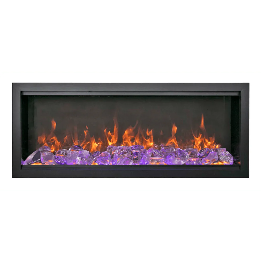 Symmetry Extra Tall Bespoke 74" Indoor Outdoor Built-In Smart Electric Fireplace