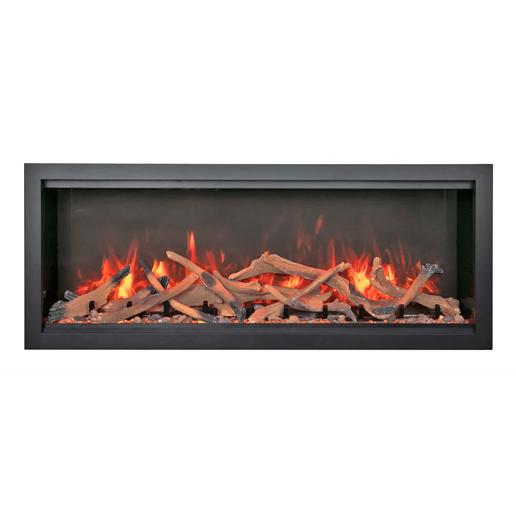 Symmetry Extra Tall Bespoke 74" Indoor Outdoor Built-In Smart Electric Fireplace