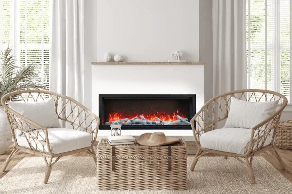 Symmetry Extra Tall Bespoke 60" Indoor Outdoor Built-In Smart Electric Fireplace