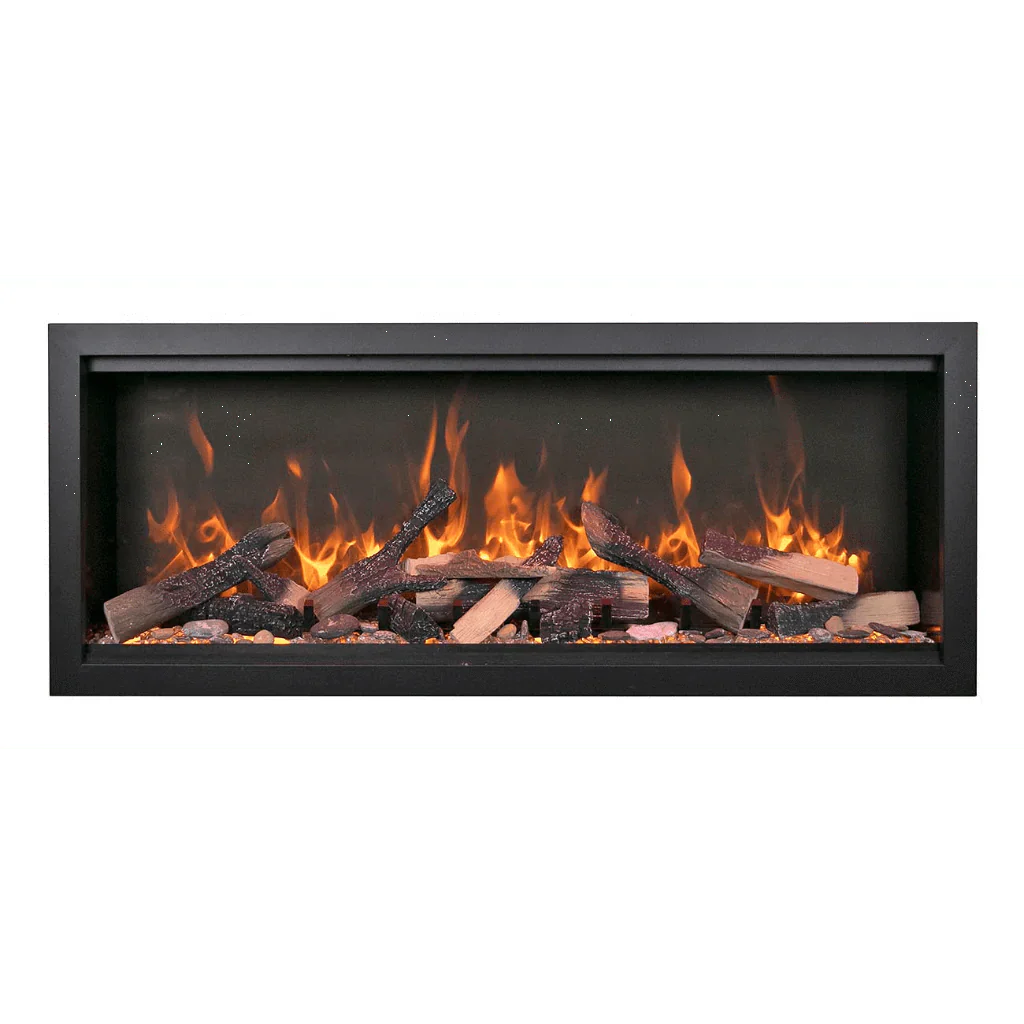 Symmetry Extra Tall Bespoke 74" Indoor Outdoor Built-In Smart Electric Fireplace