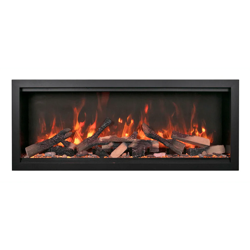 Symmetry Extra Tall Bespoke 74" Indoor Outdoor Built-In Smart Electric Fireplace