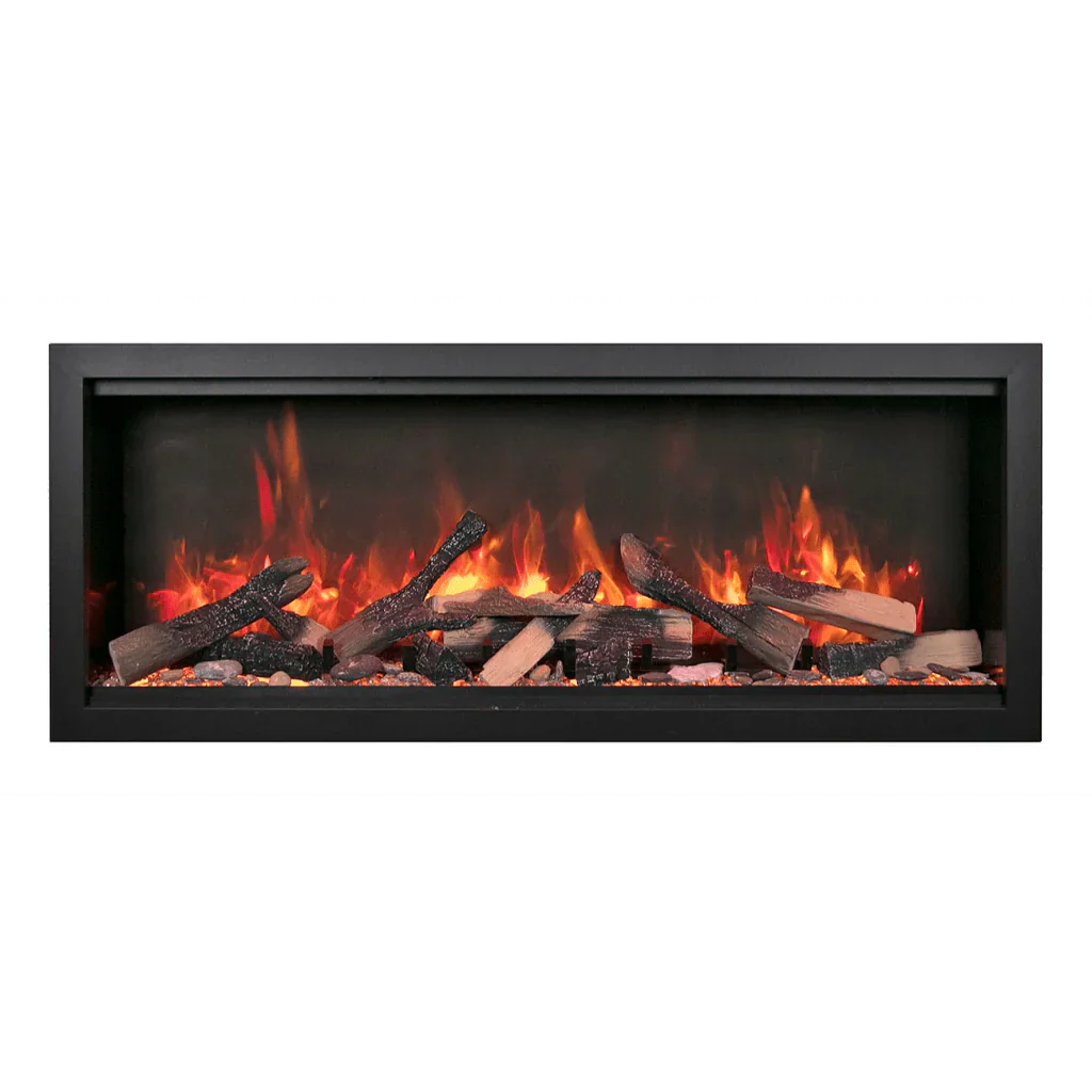 Symmetry Extra Tall Bespoke 74" Indoor Outdoor Built-In Smart Electric Fireplace