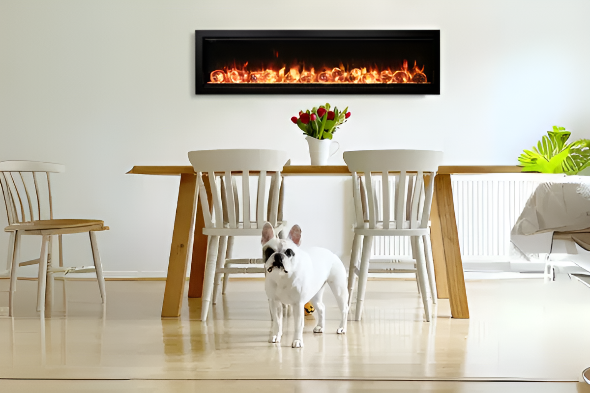 Symmetry Bespoke 50" Indoor Outdoor Built-In Smart Electric Fireplace