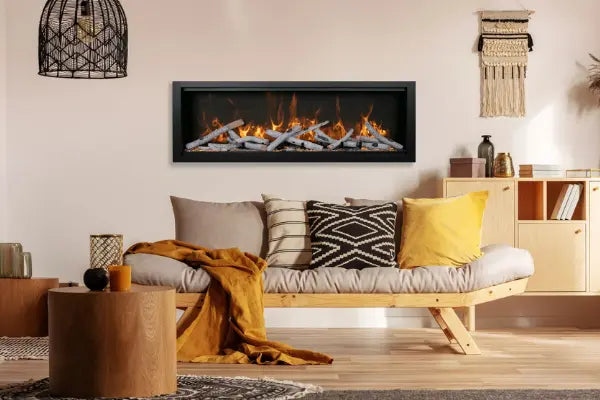 Symmetry Bespoke 60" Indoor Outdoor Built-In Smart Electric Fireplace