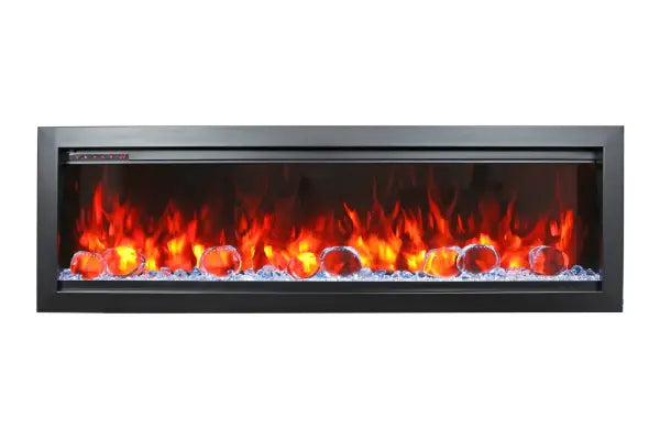 Symmetry Extra Tall Bespoke 50" Indoor Outdoor Built-In Smart Electric Fireplace