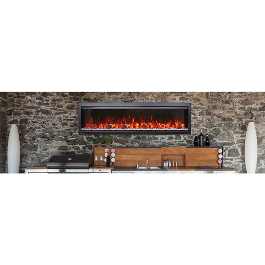 Symmetry Bespoke 60" Indoor Outdoor Built-In Smart Electric Fireplace