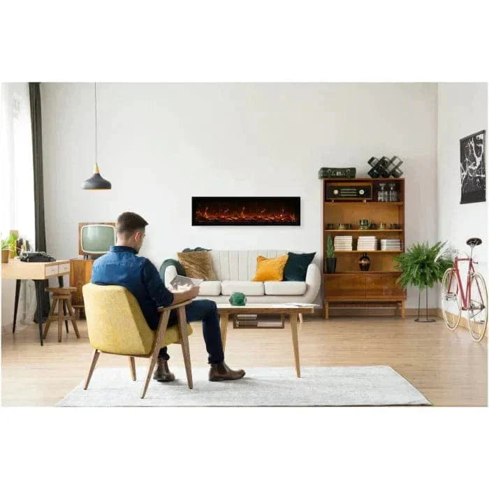 Symmetry Xtra Tall Bespoke 88" Indoor Outdoor Built-In Smart Electric Fireplace